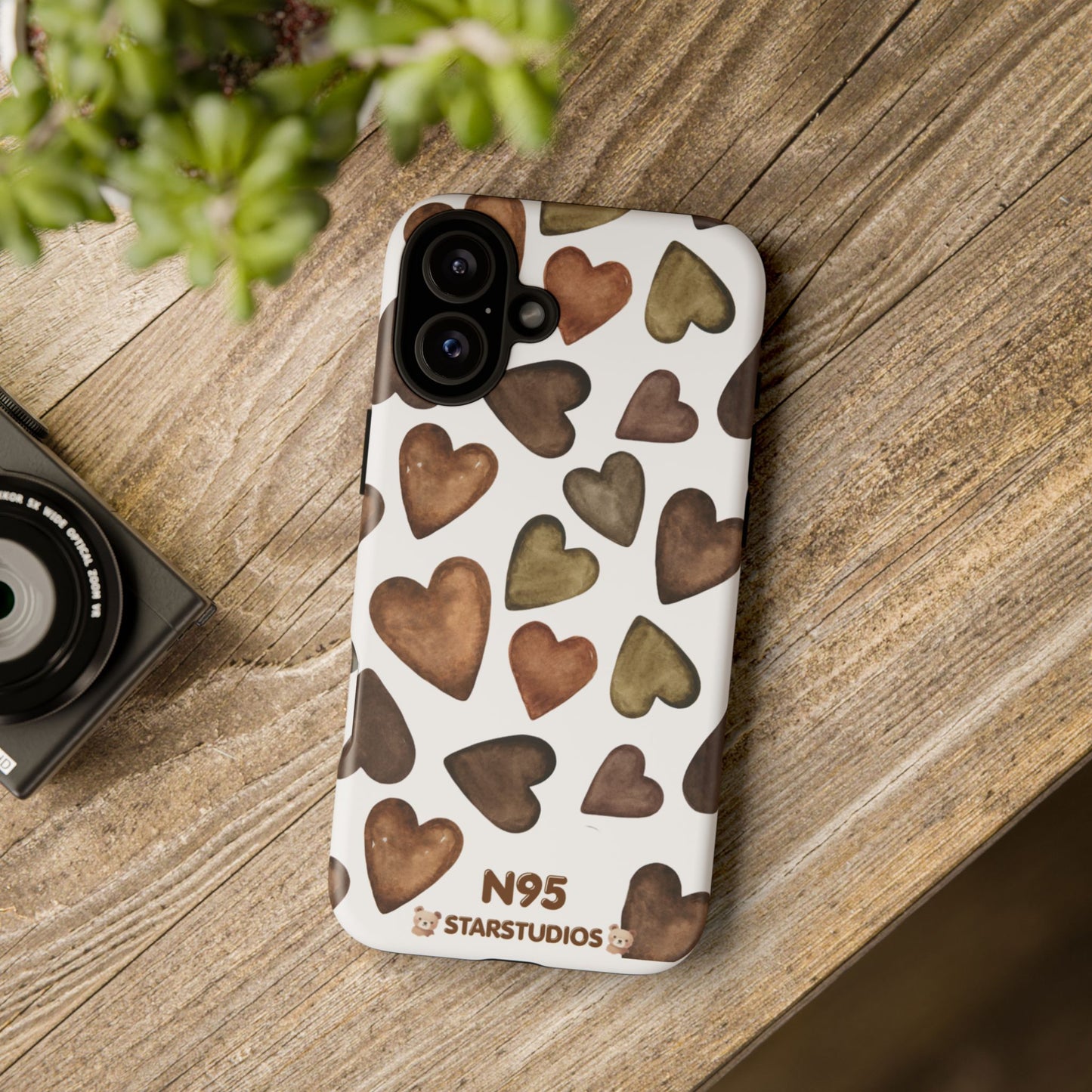Brown Heart Case