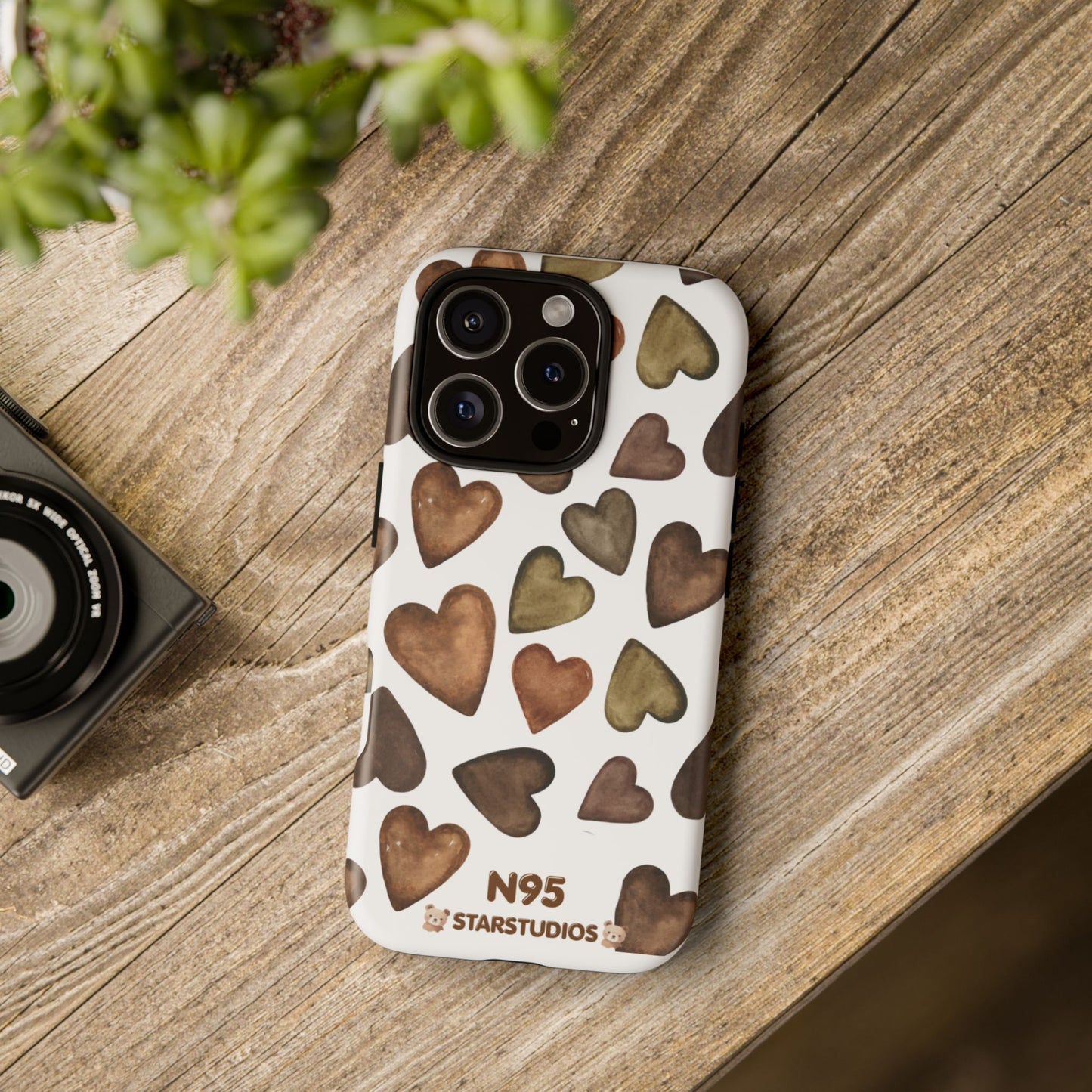 Brown Heart Case