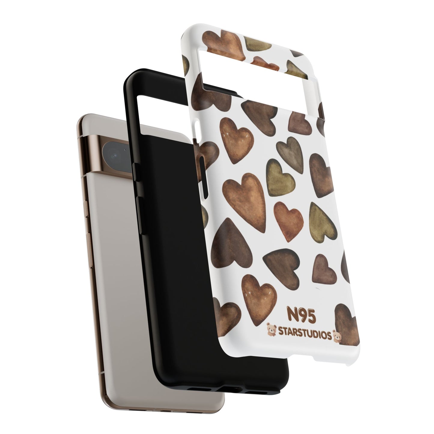 Brown Heart Case