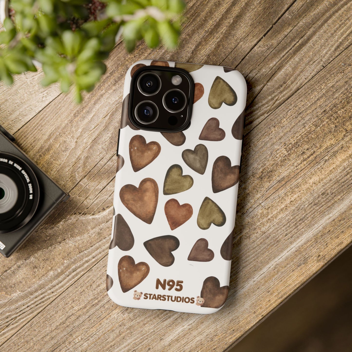 Brown Heart Case