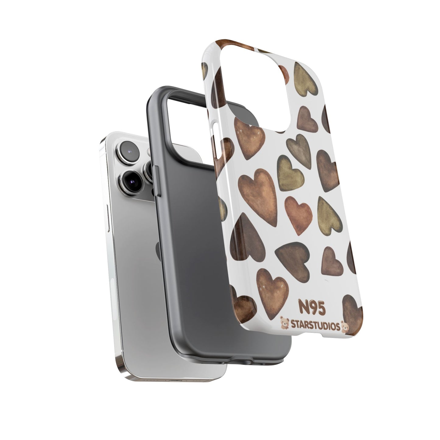 Brown Heart Case