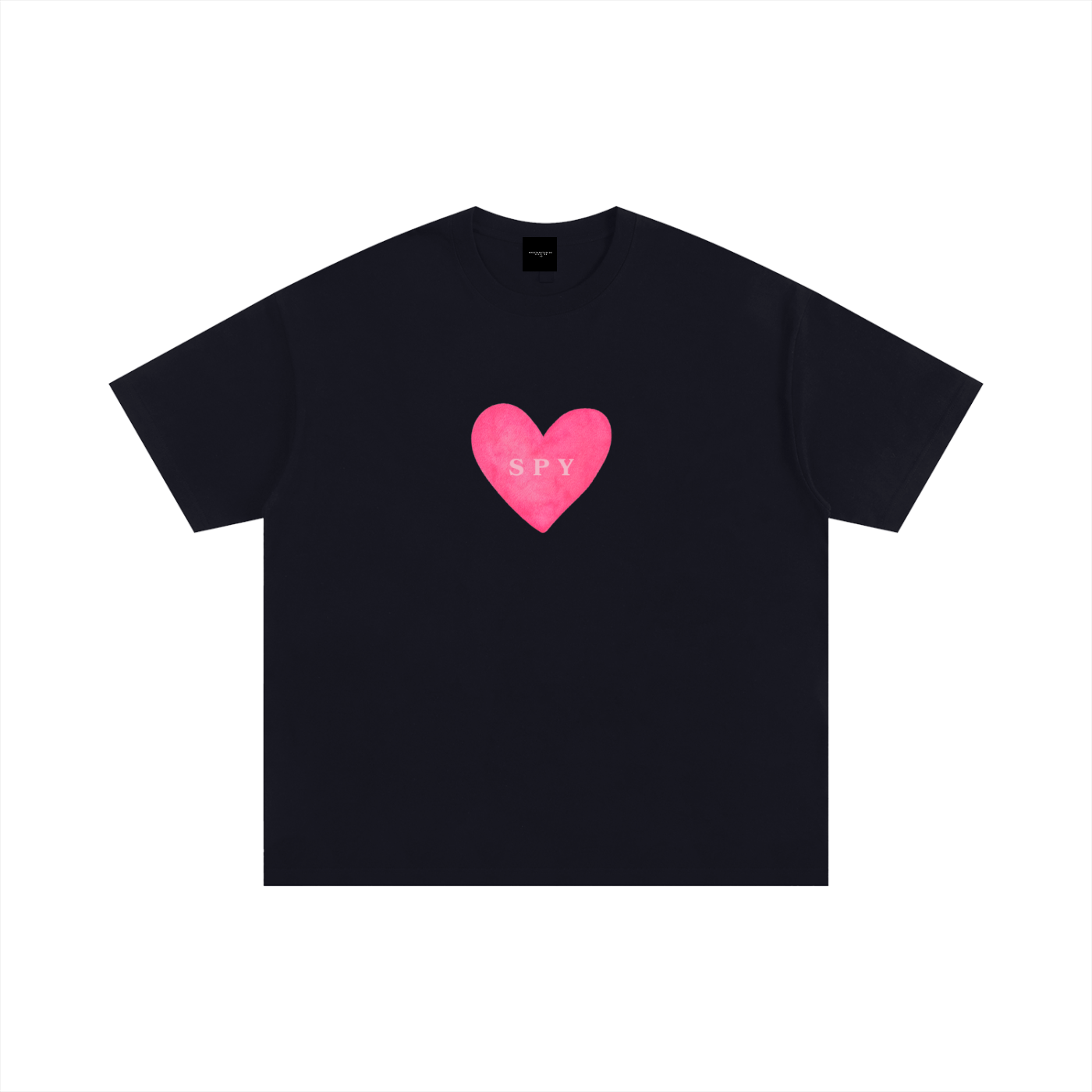 Pink Spy Heart Oversized T-Shirt