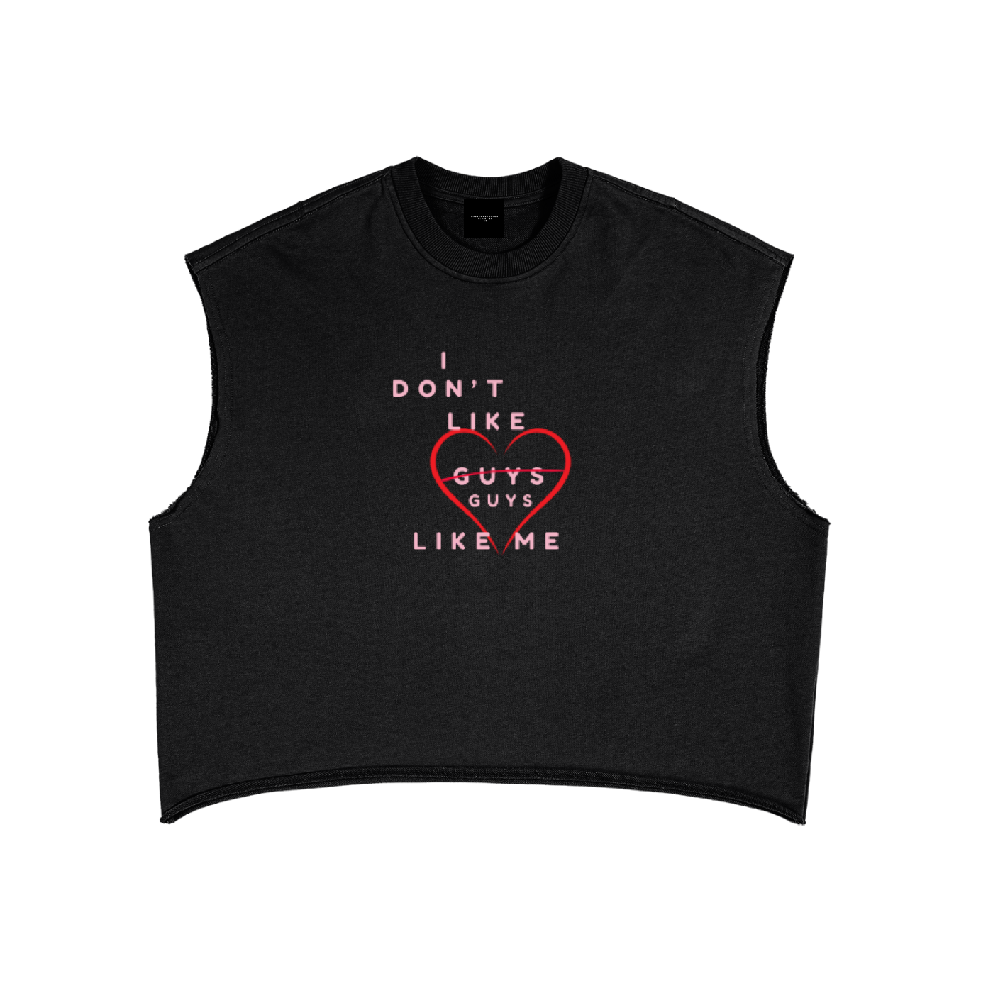 I Don’t Like Guys Terry Boxy Tank Top