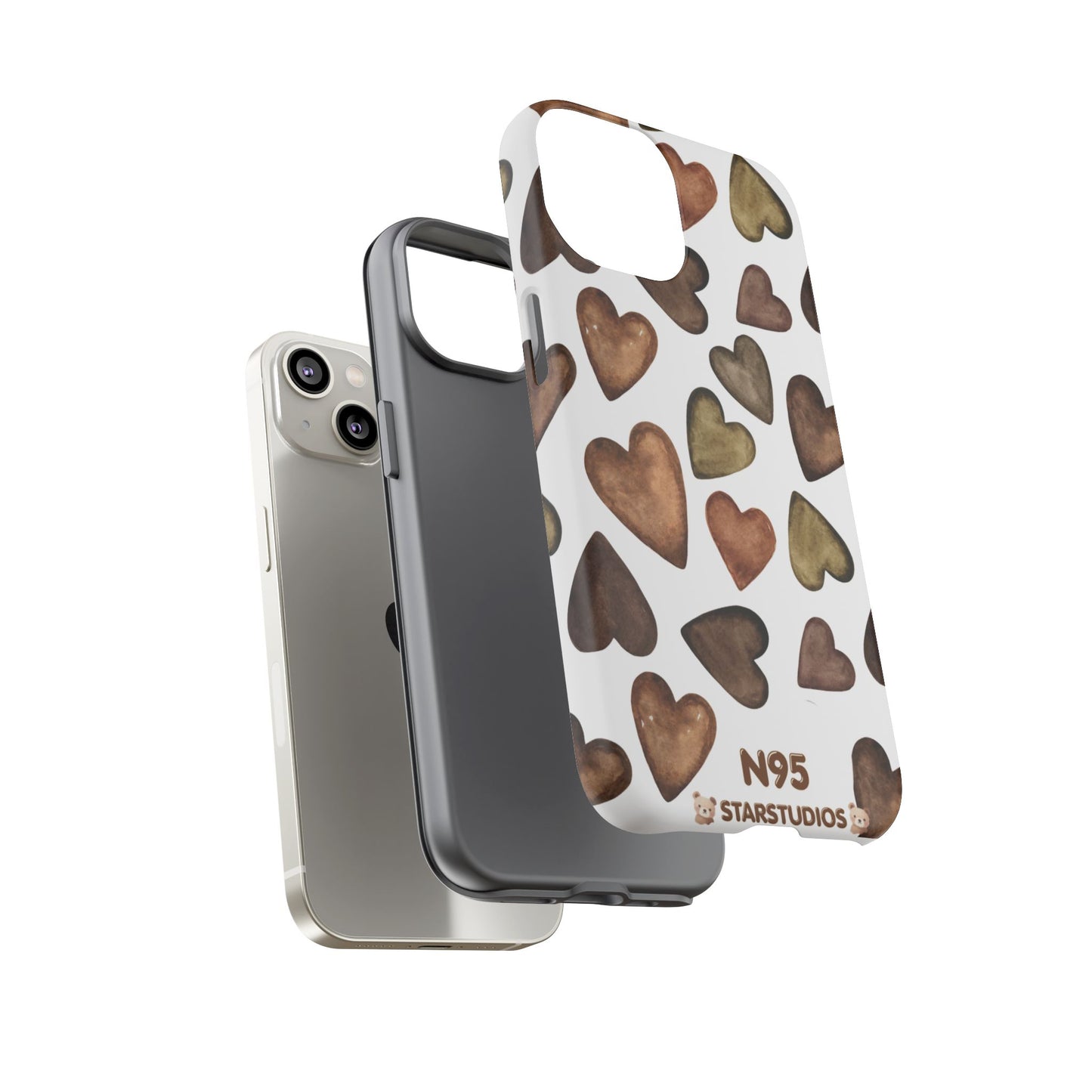 Brown Heart Case