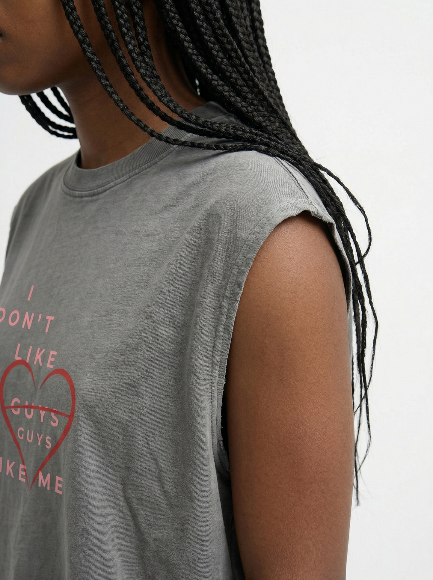 I Don’t Like Guys Terry Boxy Tank Top