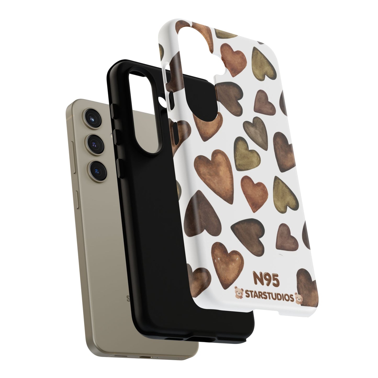 Brown Heart Case