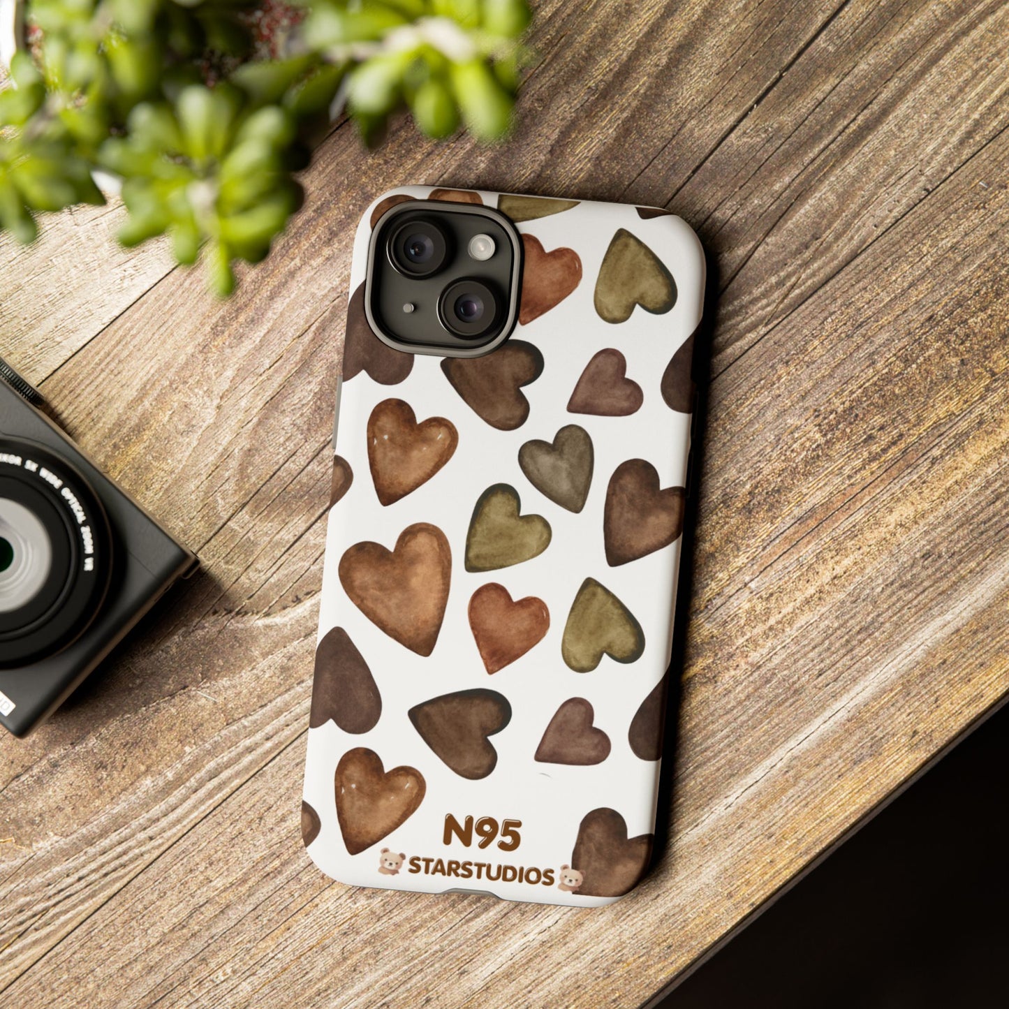 Brown Heart Case