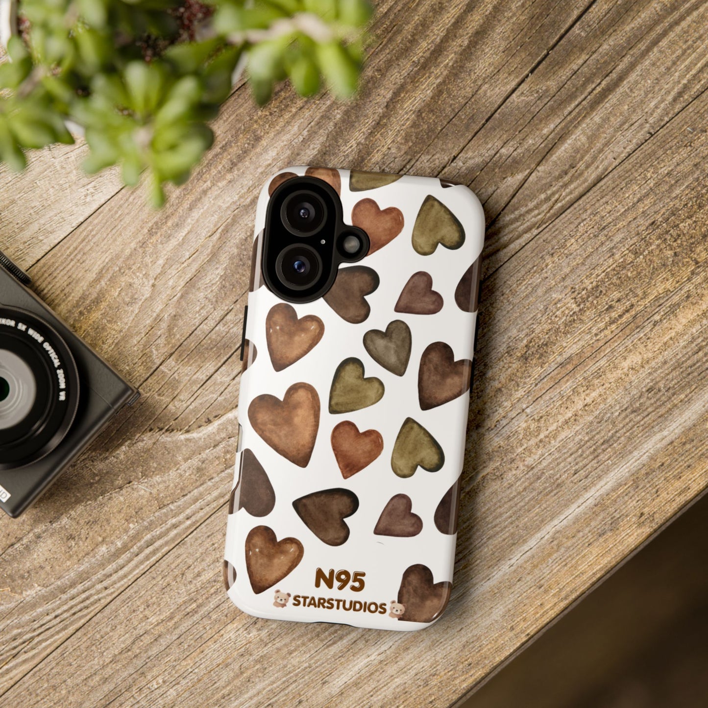 Brown Heart Case