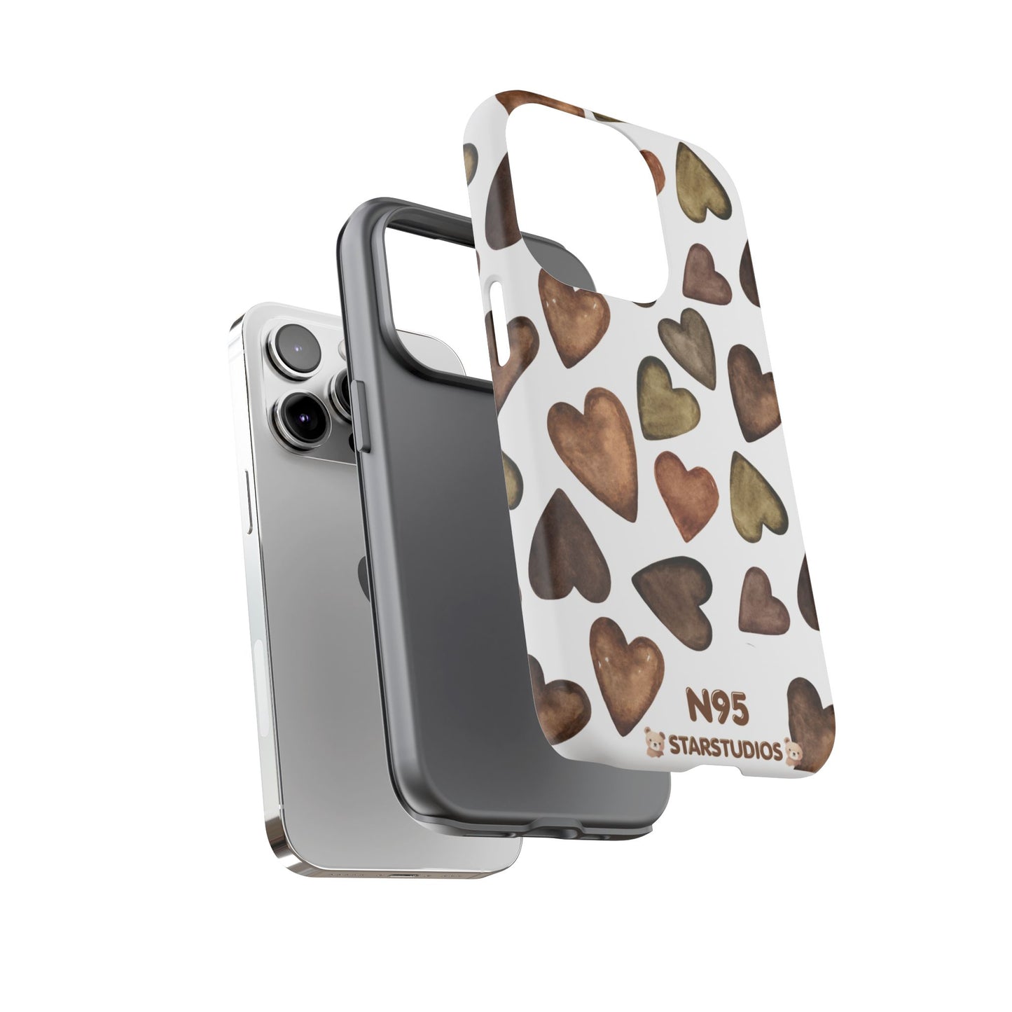 Brown Heart Case