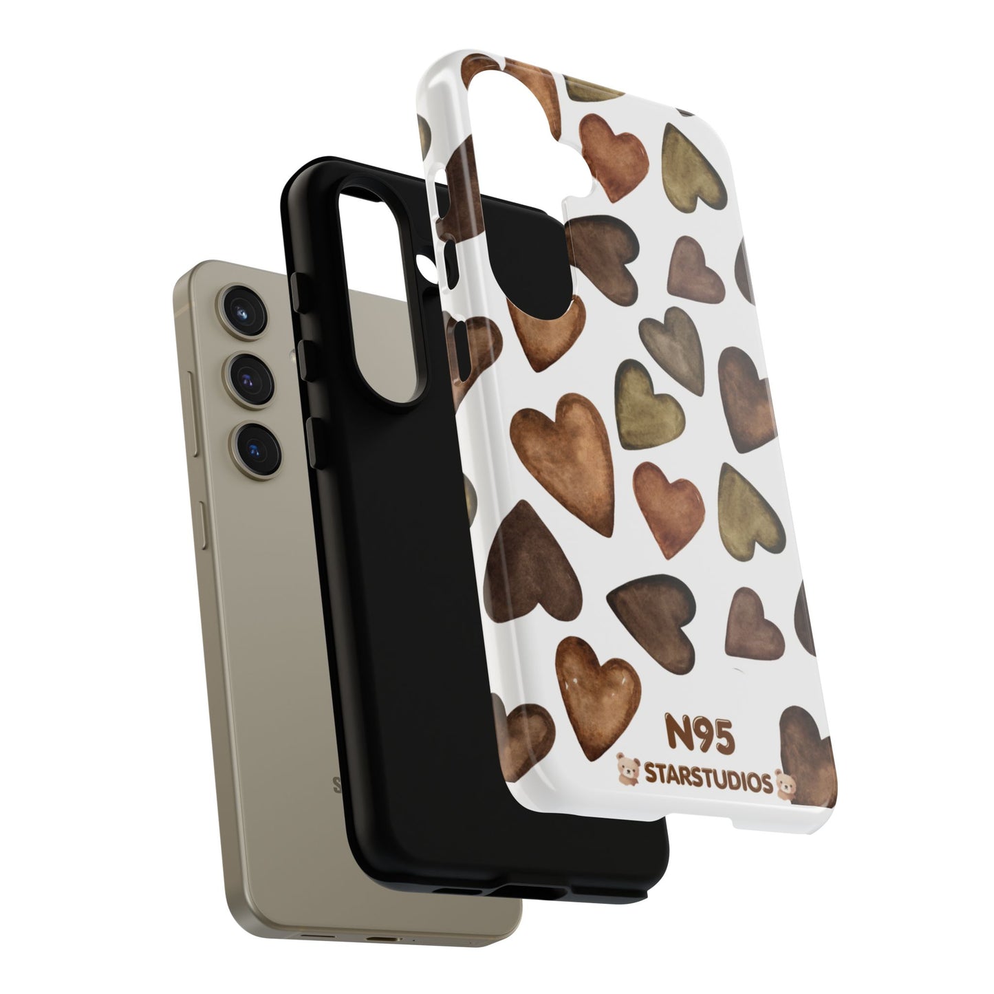 Brown Heart Case