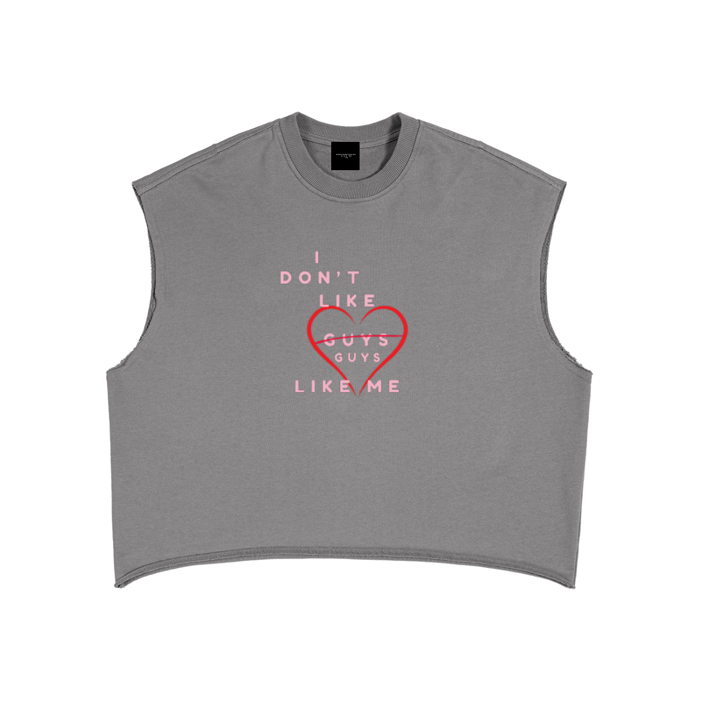 I Don’t Like Guys Terry Boxy Tank Top